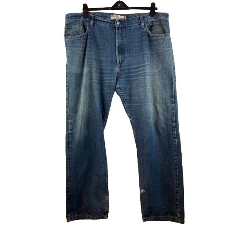 Levi Men’s 44x32 559 Relaxed Straight Fit Dark Wash Blue Jeans